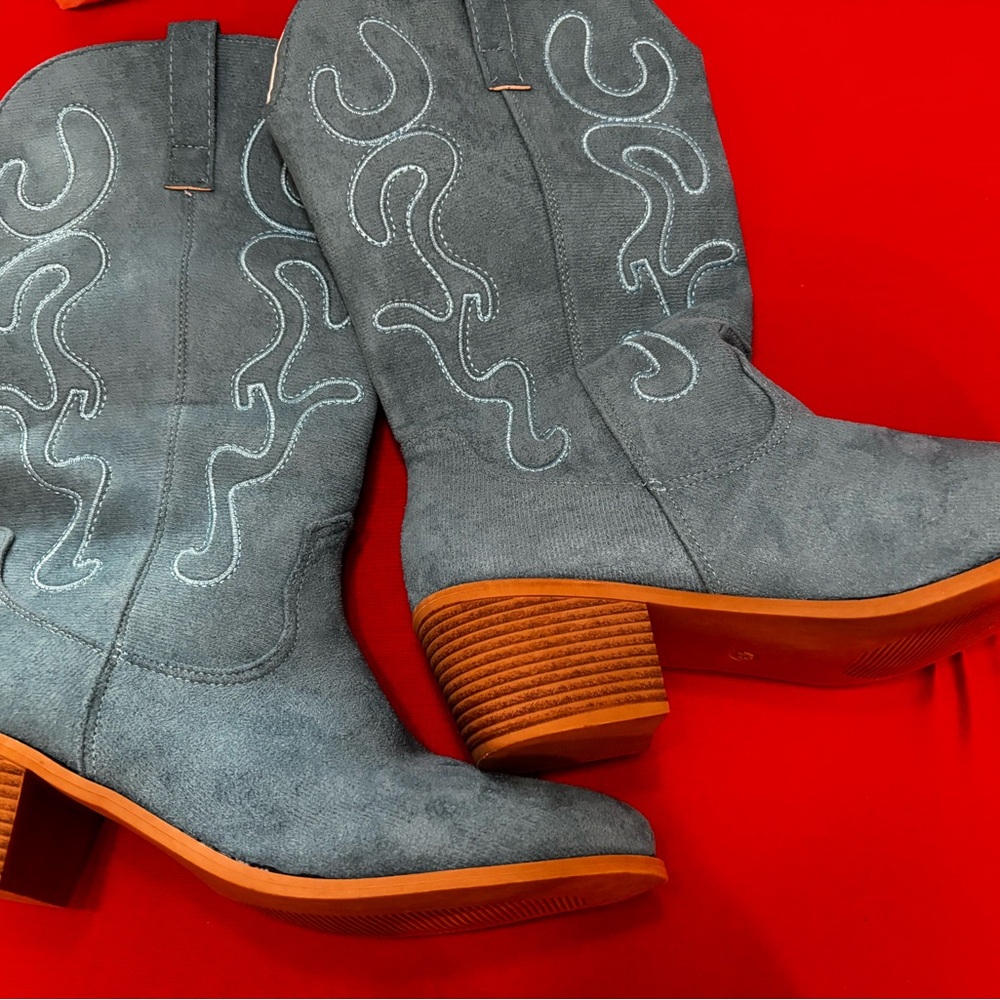 Blue Western Boots - Picture 6 of 11